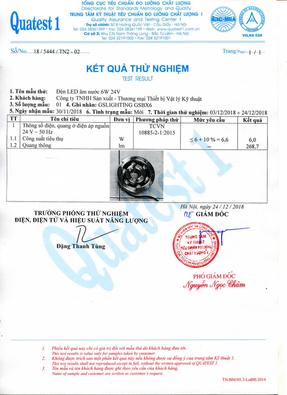 Chứng nhận chất lượng