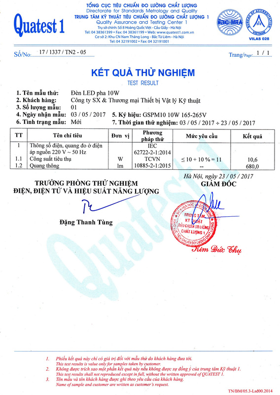 Chứng nhận chất lượng