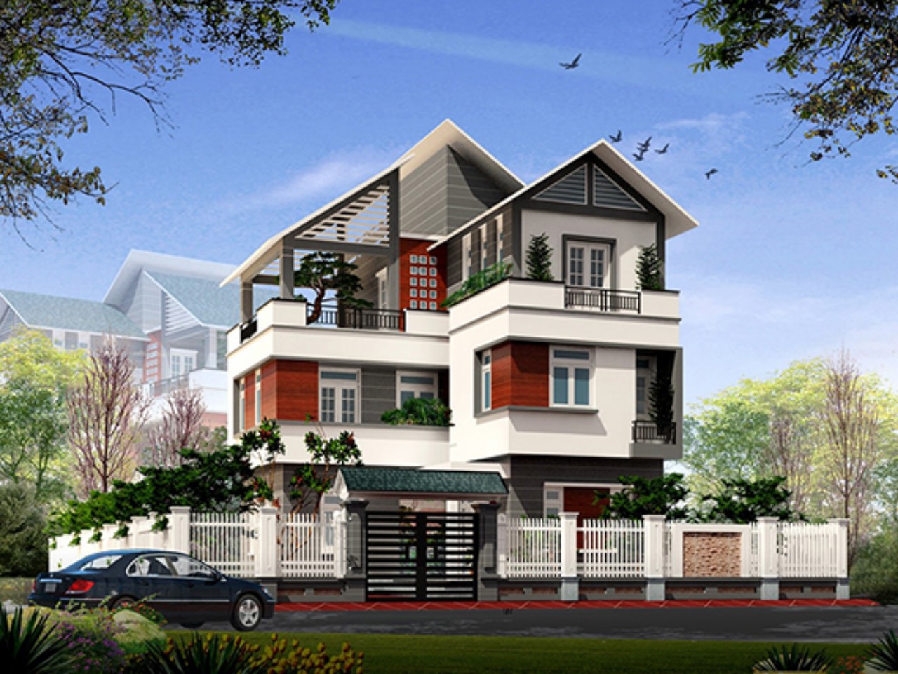 Mẫu thiết kế biệt thự