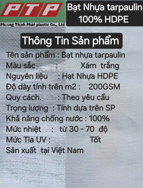 Bạt nhựa - Công Ty TNHH Sản Xuất Thương Mại Dịch Vụ Nhựa Phương Thịnh Phát
