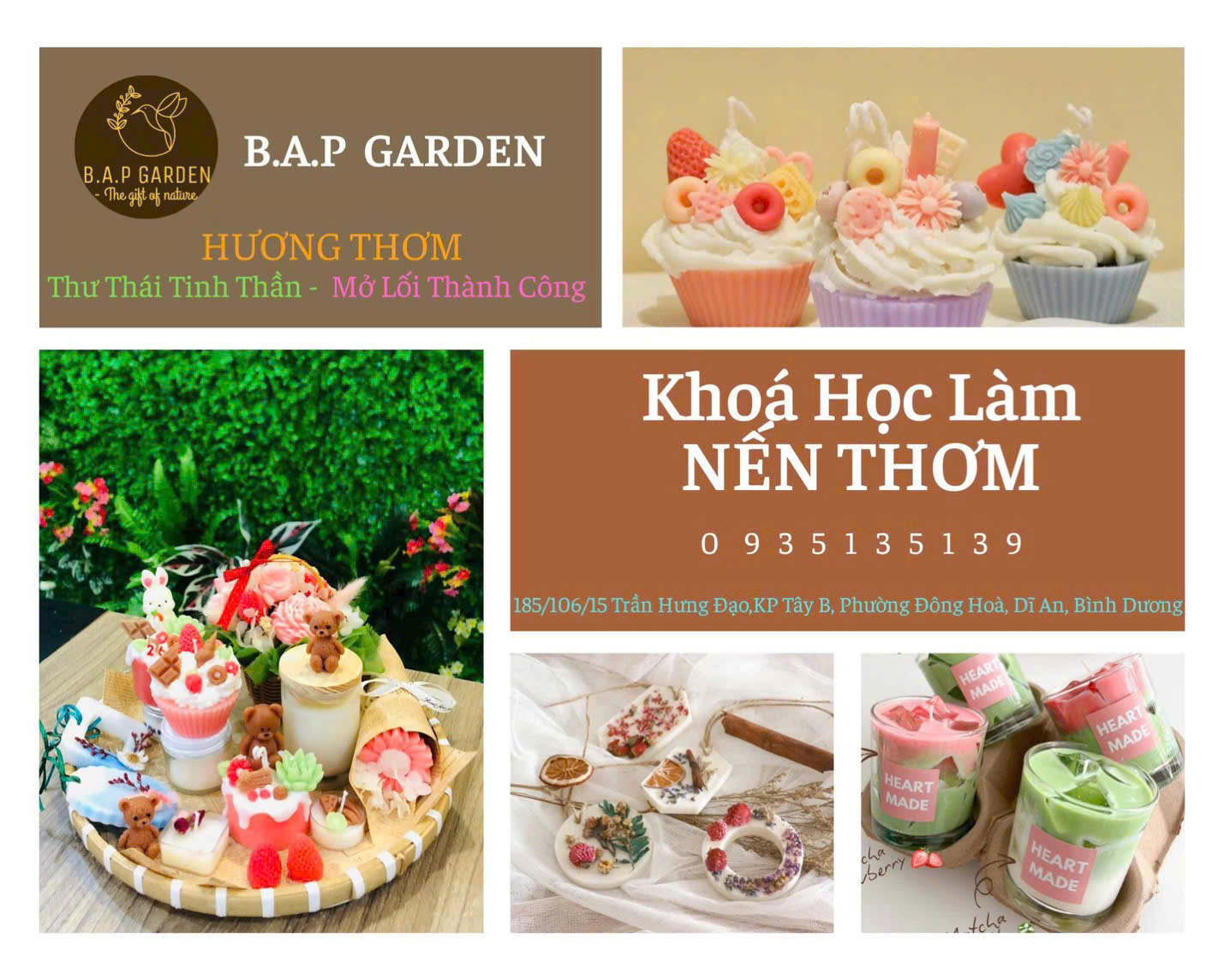 Khóa hoc làm nến thơm - Công Ty TNHH B.A.P Garden
