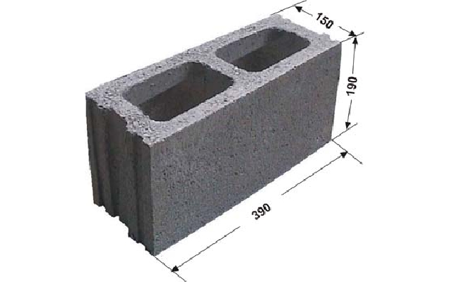 Gạch Block 140x190x390