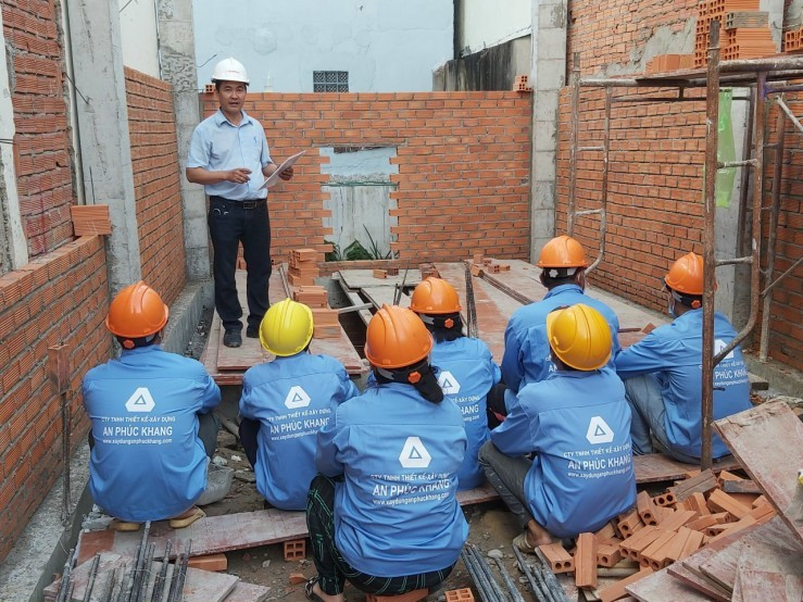 Hình ảnh thi công dự án công ty Xây Dựng An Phúc Khang