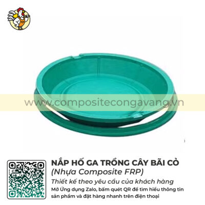 Nắp hố ga trồng cây bãi cỏ Composite (CTC-C2)