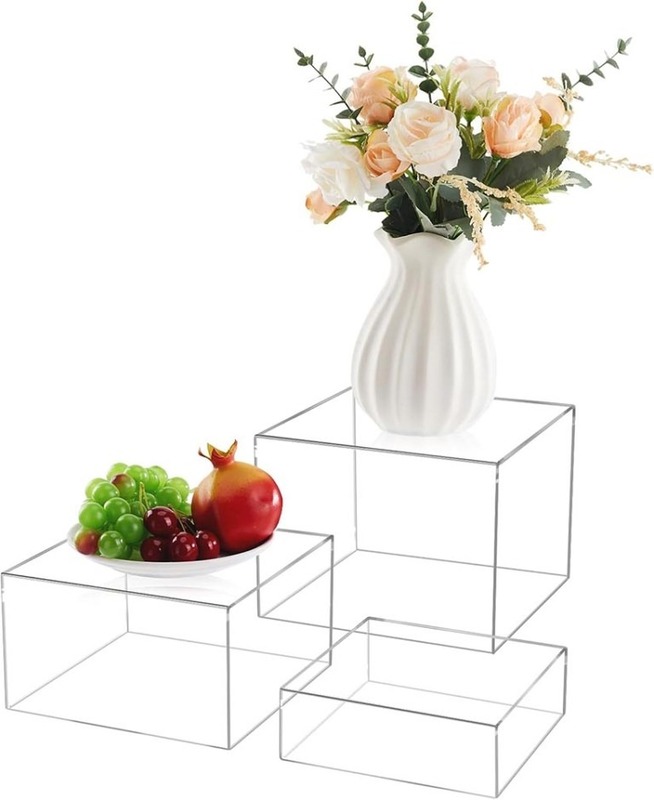 Chân đế buffet acrylic 3 cái - Kệ Trưng Bày Dòng Chảy Việt Nam - Công Ty TNHH Dòng Chảy Việt Nam