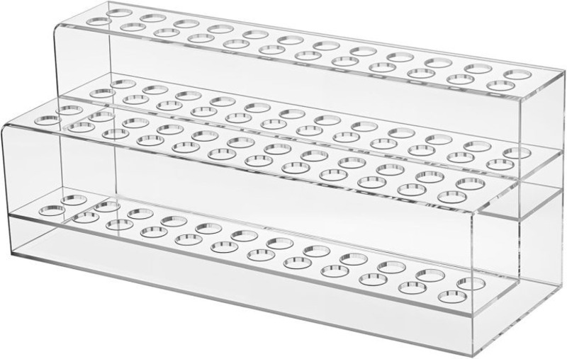 Kệ bút trang điểm acrylic 48 khe - Kệ Trưng Bày Dòng Chảy Việt Nam - Công Ty TNHH Dòng Chảy Việt Nam