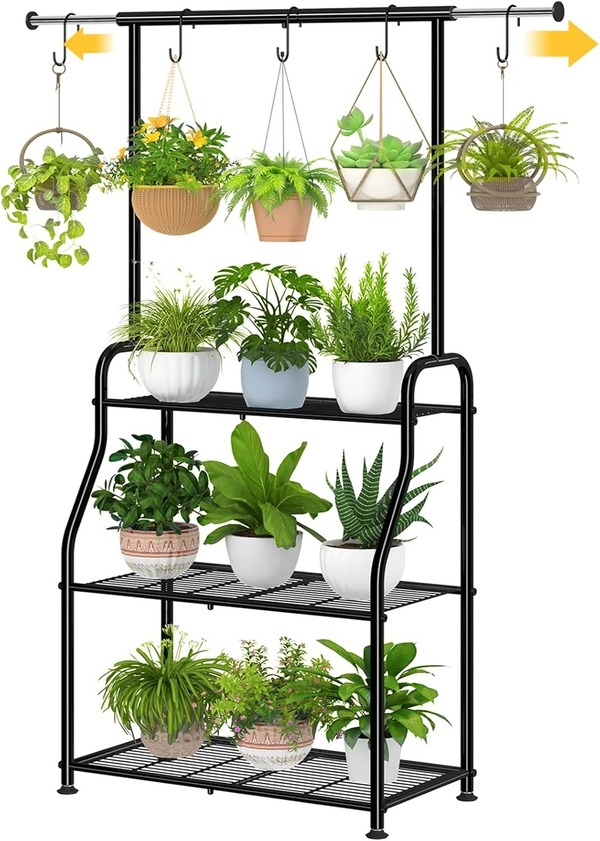 Kệ treo chậu cây 3 tầng kim loại hạng nặng - Đồ Nội Thất Kim Loại Dòng Chảy Việt Nam - Công Ty TNHH Dòng Chảy Việt Nam