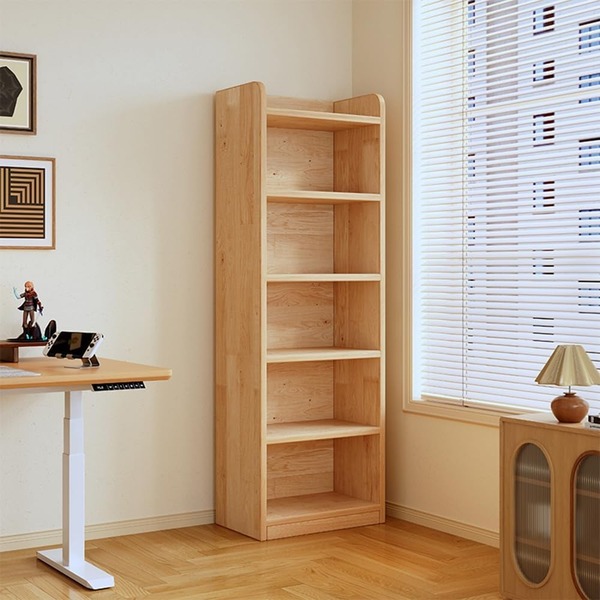 Kệ sách đứng gỗ thông nguyên khối 65.5 inch