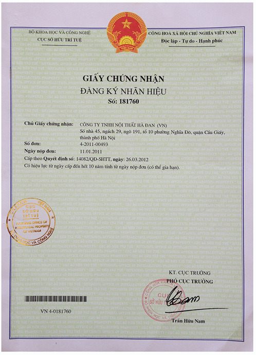 Chứng nhận nhãn hiệu