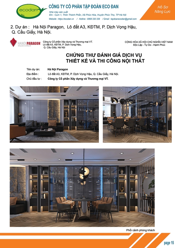 Dự án Hà Nội Paragon, Hà Nội