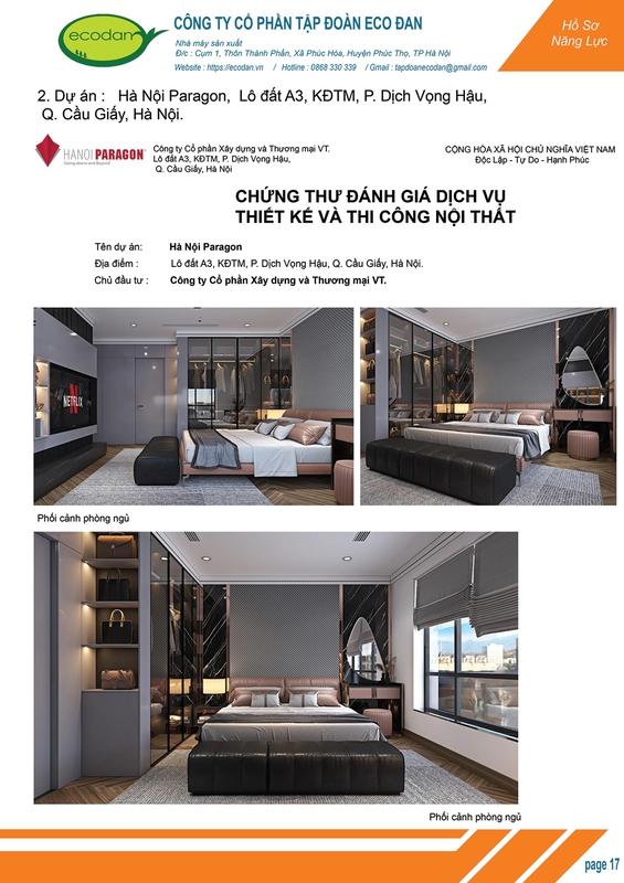 Dự án Hà Nội Paragon, Hà Nội