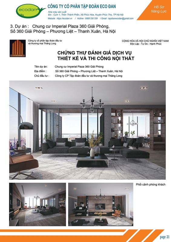 Dự án chung cư Imperial Plaza 360 Giải Phóng, Hà Nội