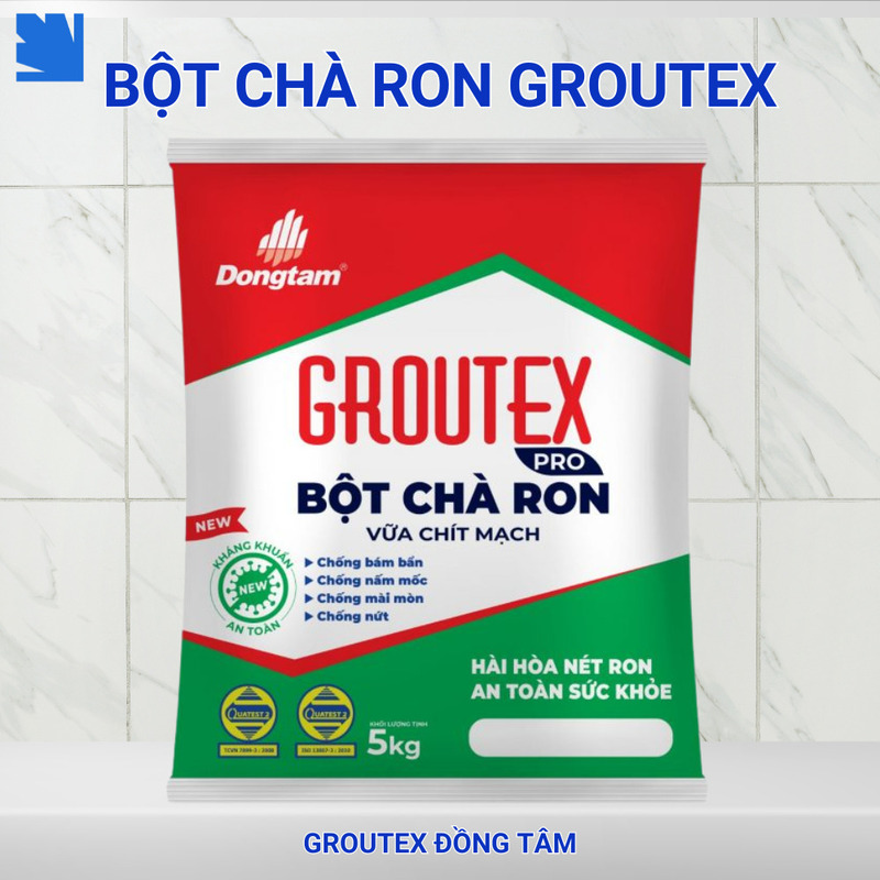 Bột chà ron kháng khuẩn Groutex 1kg