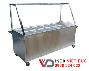 Tủ bán cơm tấm 12 khay