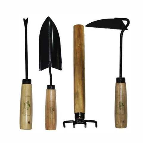 Bộ dụng cụ làm vườn mini cán gỗ