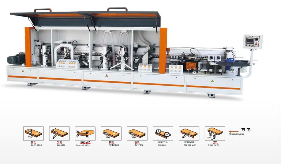Máy dán cạnh 08 chức năng - Máy Chế Biến Gỗ IMA CNC - Công Ty TNHH TM & XNK Máy Móc Thiết Bị IMA CNC