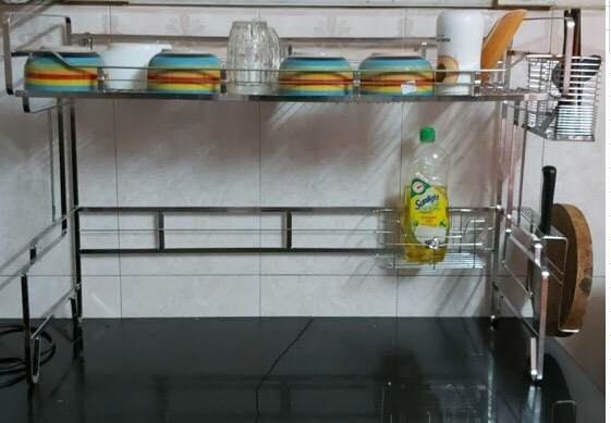 Kệ bồn rửa chén hàng la dẹp 304 - Đồ Inox Gia Dụng Tiến Độ - Công Ty TNHH Tiến Độ