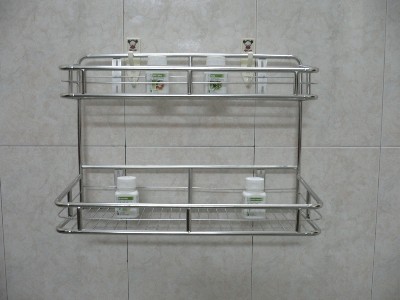 Kệ gia vị ống treo 2 tầng - Đồ Inox Gia Dụng Tiến Độ - Công Ty TNHH Tiến Độ