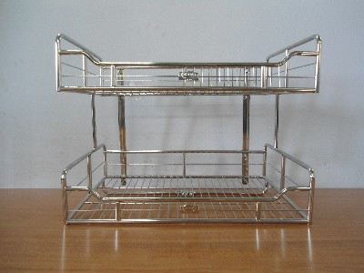 Rổ chén đĩa 2 tầng - Đồ Inox Gia Dụng Tiến Độ - Công Ty TNHH Tiến Độ