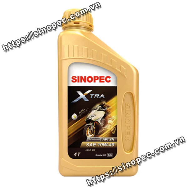Dầu nhớt động cơ xe ga Sinopec Xtra 10W-40 API SN/JASO MB - Dầu Nhớt Sinopec - Công Ty TNHH Vinabrothers