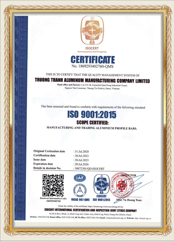 Chứng nhận ISO 9001:2015