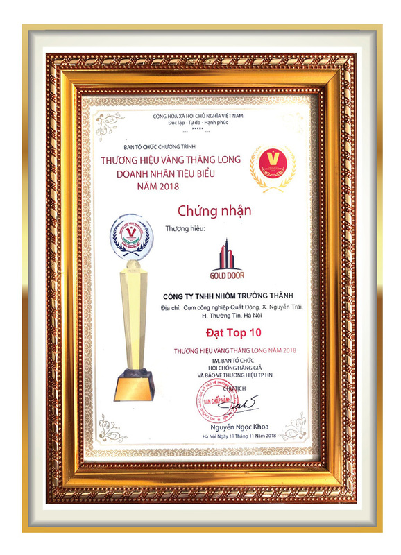 Chứng nhận đạt top 10