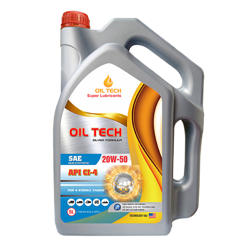 Dầu động cơ Diesel Oil Tech Silver Formula 20W50 Cl - Dầu Nhớt Oil Tech - Công Ty TNHH Kỹ Thuật Viettech