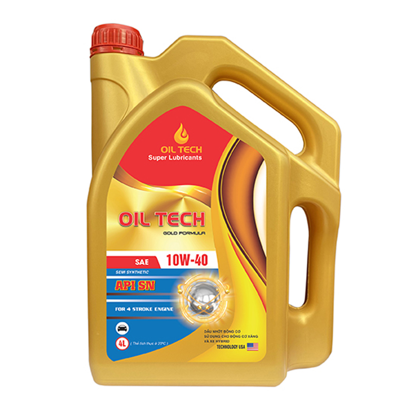 Dầu động cơ xăng Oil Tech Gold Formula 10W40 - Dầu Nhớt Oil Tech - Công Ty TNHH Kỹ Thuật Viettech