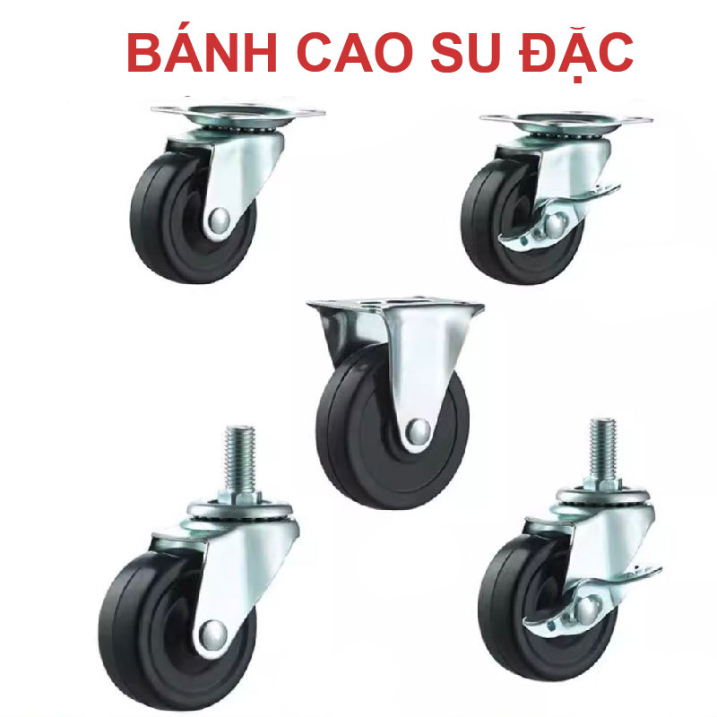Bánh xe cao su đặc - Bánh Xe Đẩy Vina Caster - Công Ty TNHH Sản Xuất Thương Mại Vina Caster