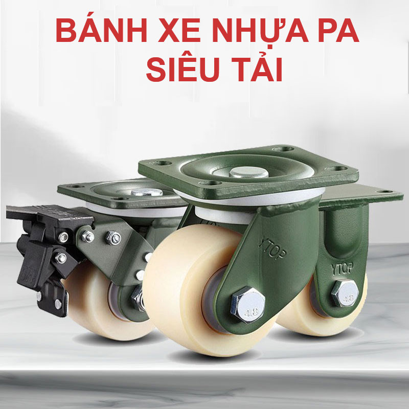 Bánh xe nhựa PA siêu tải - Bánh Xe Đẩy Vina Caster - Công Ty TNHH Sản Xuất Thương Mại Vina Caster