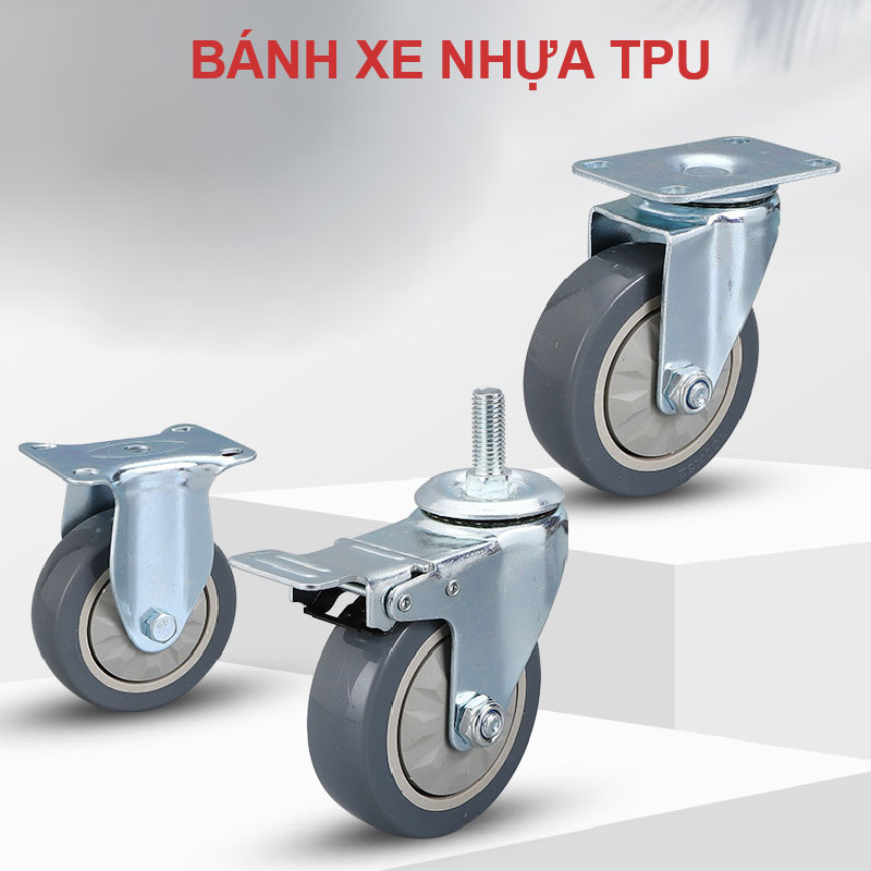 Bánh xe nhựa TPU - Bánh Xe Đẩy Vina Caster - Công Ty TNHH Sản Xuất Thương Mại Vina Caster
