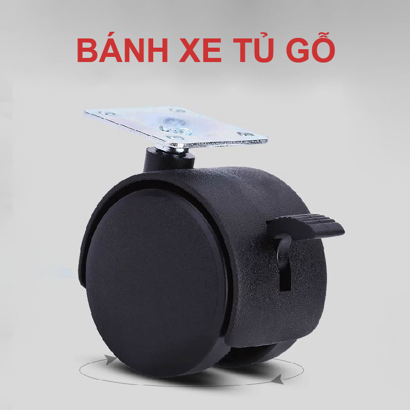 Bánh xe tủ gỗ - Bánh Xe Đẩy Vina Caster - Công Ty TNHH Sản Xuất Thương Mại Vina Caster