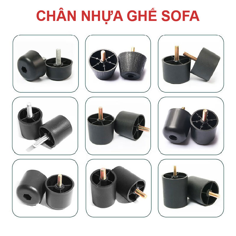 Chân nhựa ghế Sofa - Bánh Xe Đẩy Vina Caster - Công Ty TNHH Sản Xuất Thương Mại Vina Caster