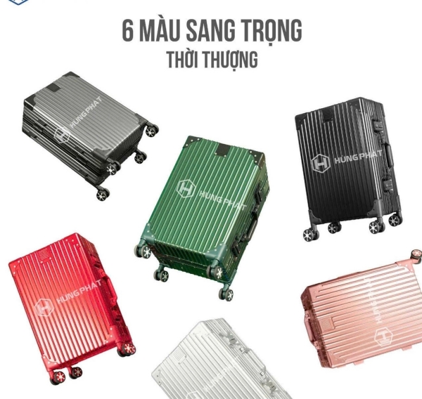 Vali kéo khung nhôm nguyên khối - Cửa Hàng Cặp Túi Chinh Nga