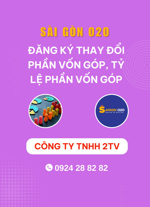 Thay đổi phần vốn góp của thành viên công ty TNHH 2TV