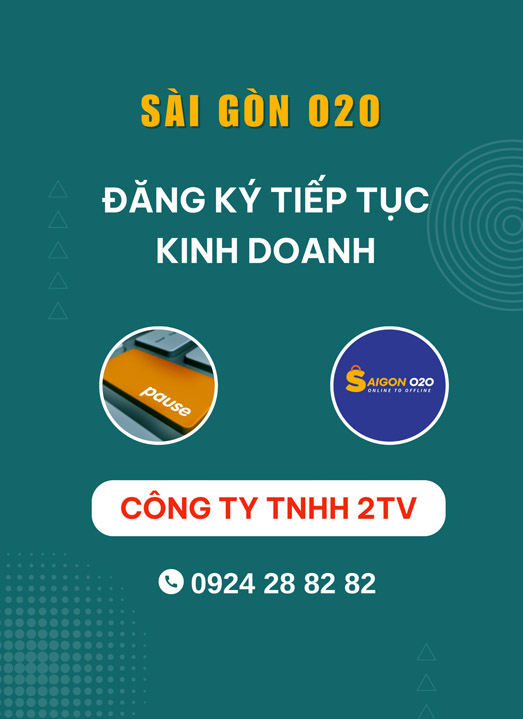 Đăng ký tiếp tục kinh doanh trước thời hạn Công Ty TNHH 2TV