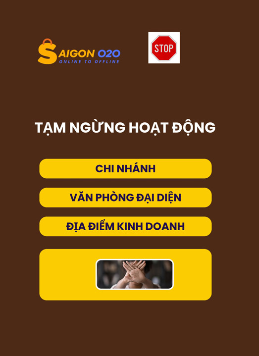 Tạm ngừng kinh doanh chi nhánh, địa điểm kinh doanh, văn phòng đại diện