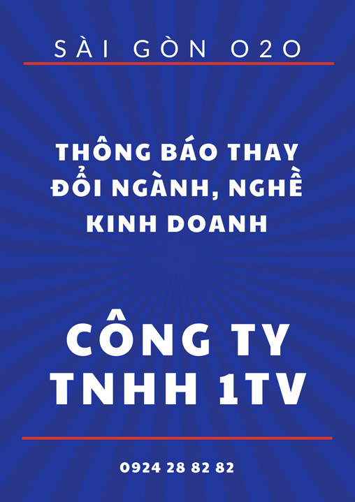 Thay đổi ngành nghề kinh doanh của công ty TNHH MTV