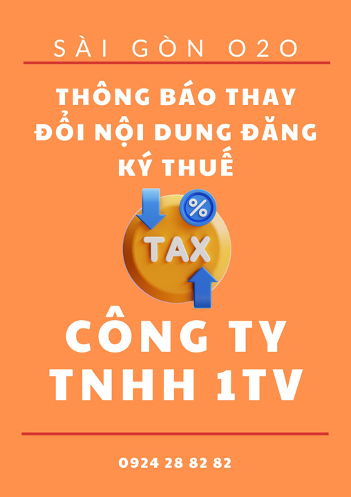 Thay đổi nội dung đăng ký thuế công ty TNHH MTV