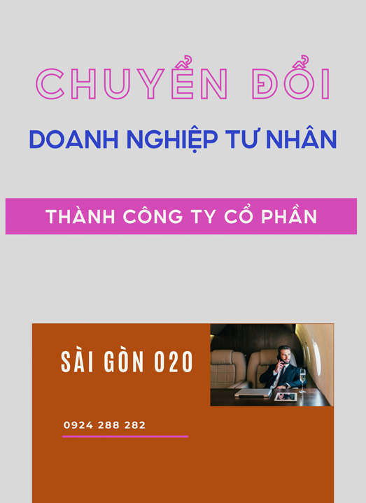 Chuyển đổi Doanh Nghiệp Tư Nhân thành Công Ty Cổ Phần