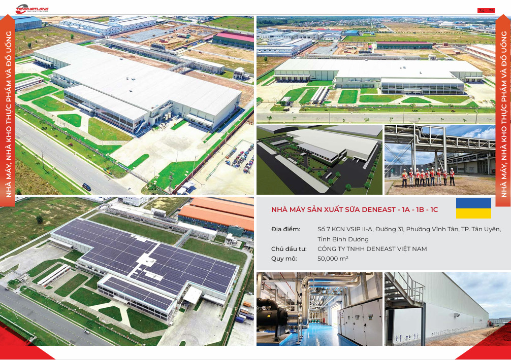 Nhà máy sản xuất sữa Deneast 1A - 1B - 1C