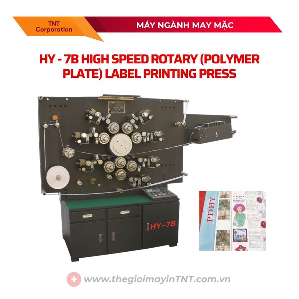 Máy in nhãn quay tốc độ cao Plexo HY-7B