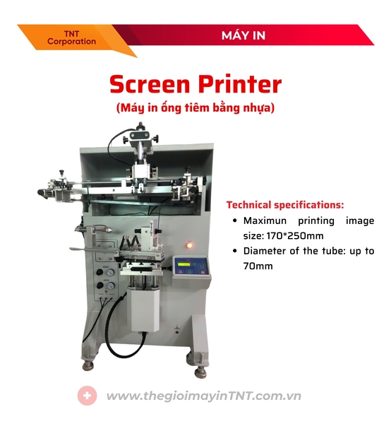 Máy in screen cho ống tiêm bằng nhựa
