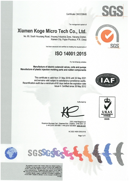Chứng nhận ISO 14001:2015