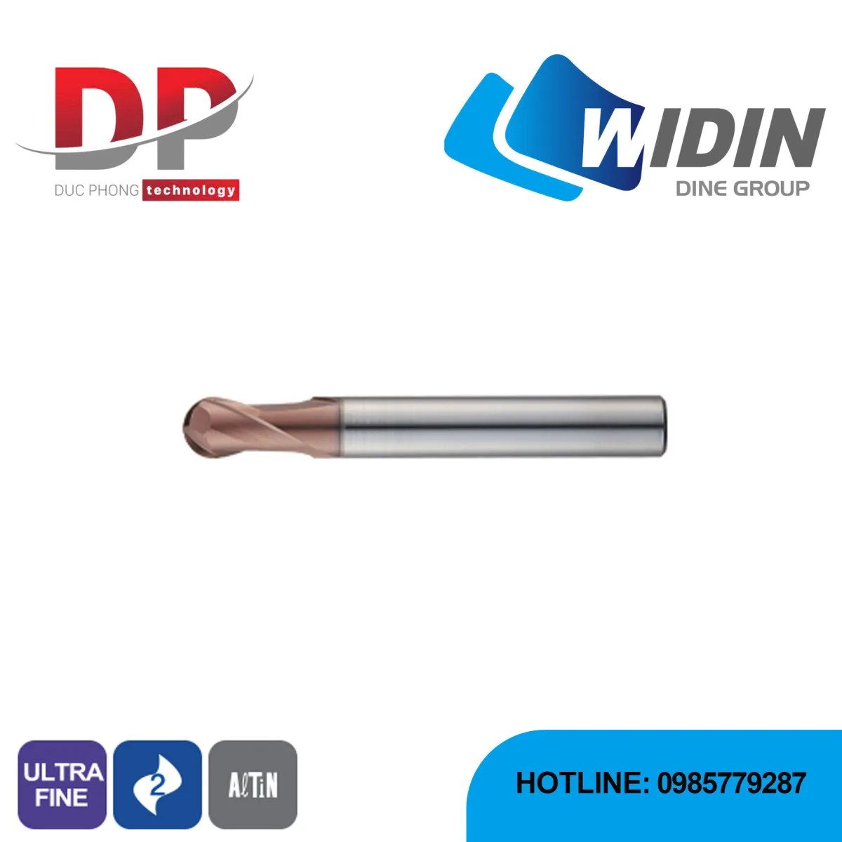 Dao phay cầu sau nhiệt 63HRC series ESB702 - WIDIN - Dụng Cụ Cắt Gọt Đức Phong - Công Ty Cổ Phần Kỹ Thuật Và Công Nghệ Đức Phong