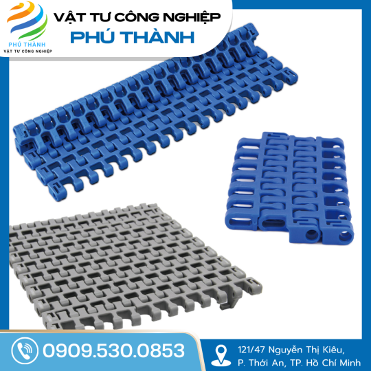 Băng tải nhựa Hongs Belt chạy cong HS 500B