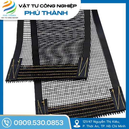 Băng tải lưới Teflon (PTFE) màu đen