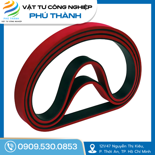 Dây đai đắp cao su đỏ 5ì40ì1665mm