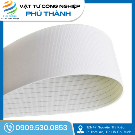 Băng tải PVC trắng