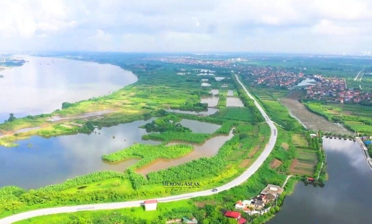 Đóng cọc tre dự án kè sông bần - Hưng Yên